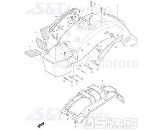 37 Zadní blatník - Hyosung ST 700i