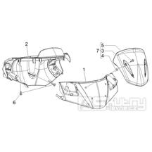 3.01 Kryt řidítek, plexi štít - Gilera Runner 50 PureJet Race CH 2006 (ZAPC46200)