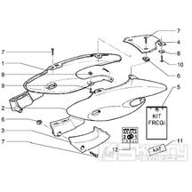 T23 Boční kapotáž - Gilera Stalker 50 do roku 2005 (ZAPC13000...)