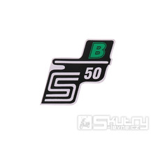 Nápis S50 B samolepicí fólie zelená pro Simson S50