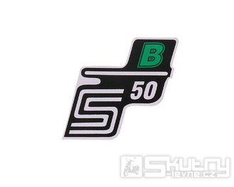 Nápis S50 B samolepicí fólie zelená pro Simson S50