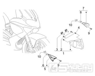 6.03 Přední světlo a blinkry - Gilera Runner 50 PureJet 2005-2006 (ZAPC46200)