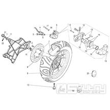 Zadní kolo a brzdový systém - Malaguti Madison RS 250 Euro 2