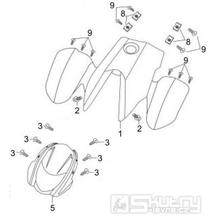 2.31 Přední plast, kapotáž, zástěrky - Gilera Oregon 250 2007-2009 (RGEYN25D5)