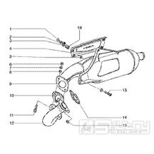 T19 Výfuk - Gilera Runner 125 FX DT 2T LC (ZAPM0700...)