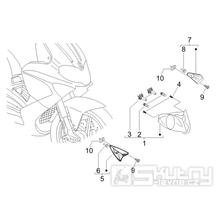6.03 Přední světlo a blinkry - Gilera Runner 50 PureJet 2005-2006 UK (ZAPC46200)