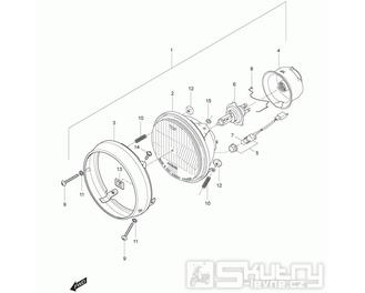 22 Přední světlo - Hyosung GT 125 N E3 (Naked)