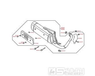 F15 Výfuk - Kymco DJ 50 SA10AA