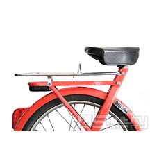 Zadní nosič Moto Nostra pro Piaggio Ciao (hranatá sedlovka, světlo na blatníku), chrom