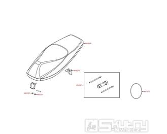 F08 Sedačka a nářadí - Kymco Agility 50 Basic 4T