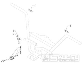 6.01 Přepínače světel a blinkrů, tlačítko startování a houkačky - Gilera Nexus 125ie 4T LC 2009 (ZAPM35700)