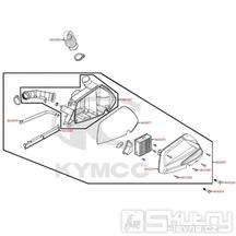 F13 Vzduchový filtr / Airbox - Kymco DJ 125 S KN25GA