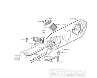 F13 Vzduchový filtr - Kymco Xciting 500i EVO SBA0BB