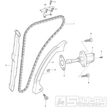 09 Rozvodový řetěz - Hyosung GV 650i E