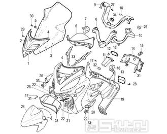 Přední kapotáž - Malaguti Madison R 125