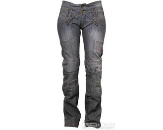 Moto kalhoty 4SR Jeans Lady Star Grey