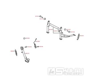 F15 Hlavní stojan / boční stojan -  Kymco Downtown 300i