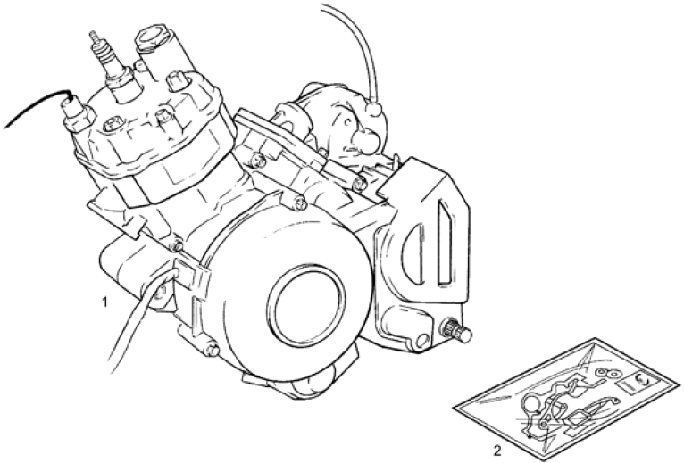 T1 Motor, těsnění motoru - Gilera SMT SM 50 EBS do roku 2005 (ZAPG12A1A4H)