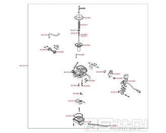 E09 Karburátor - Kymco Like 125 KN25AA