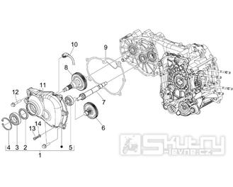 1.25 Převodovka - Gilera Nexus 125ie 4T LC 2008 (ZAPM35700)