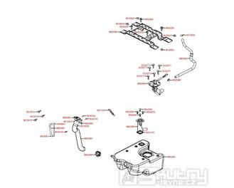 F10 Palivová soustava - Kymco NEWSento 50i SE10BC