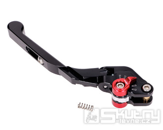 Spojková páčka / brzdová páčka Puig 3.0 zadní nastavitelná, sklopná – černá/červená