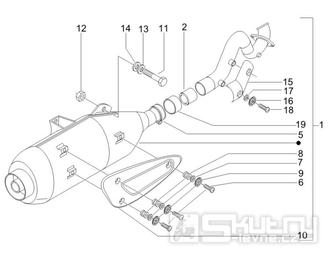 1.42 Výfuk - Gilera Runner 200 VXR 4T LC Race 2006 UK (ZAPM46200)