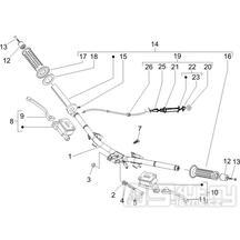 3.06 Řidítka, gripy, brzdové páčky - Gilera Runner 200 VXR 4T LC 2006 (ZAPM46400)