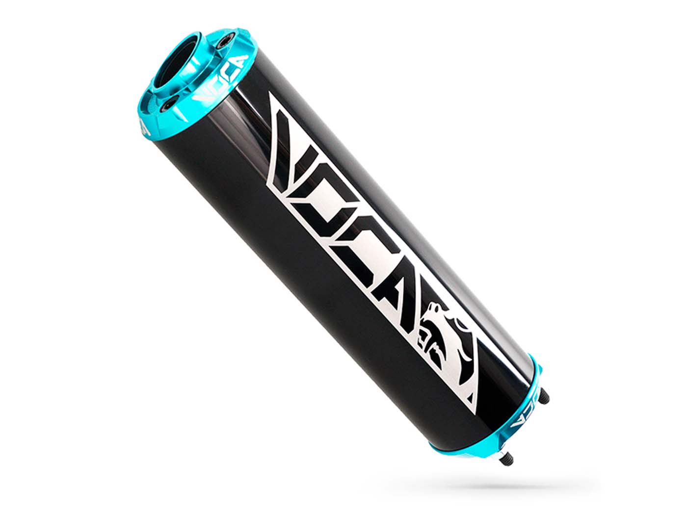 Koncovka výfuku Voca hliníková - černá/modrá CNC