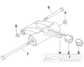 4.01 Uložení motoru - Gilera Runner 50 SP -SC- 2006 (ZAPC461000)