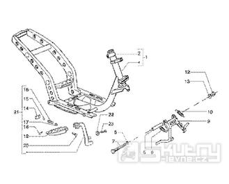 T20 Rám, hlavní stojan - Gilera Runner 125 FX DT 2T LC (ZAPM0700...)