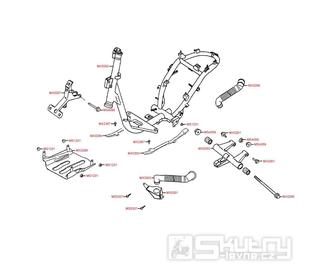 F21 Rám / podvozek - Kymco Filly 50 4T