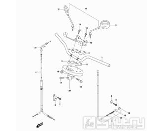 31 Řídítka / Zrcátka / Lanka - Hyosung SF 50 R Rally