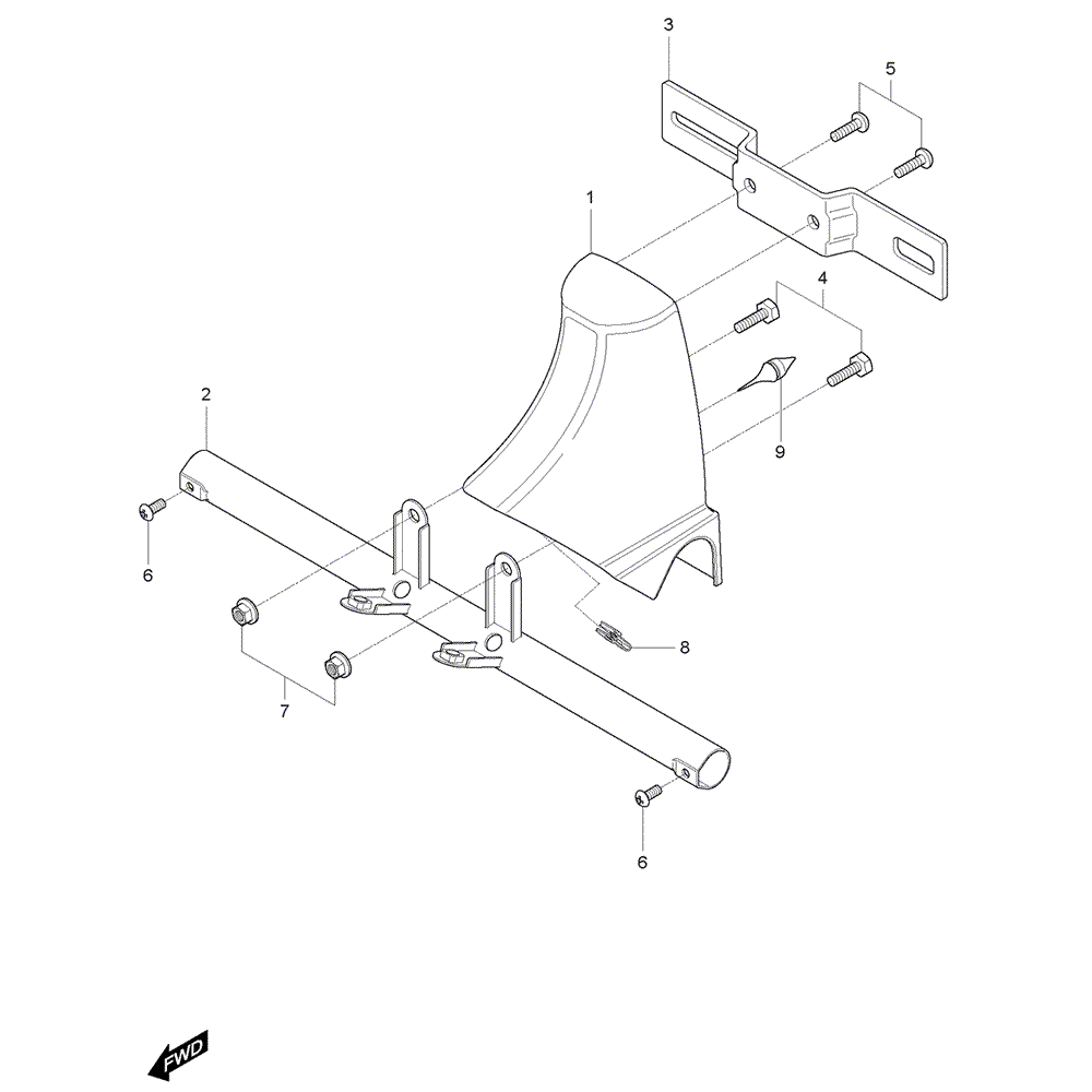 FIG46 Držák SPZ - Hyosung GV 125M C Aquila