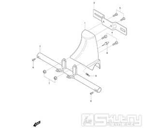 FIG46 Držák SPZ - Hyosung GV 125M C Aquila