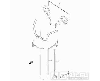 39 Řídítka / Zrcátka / Lanka - Hyosung GV 125 Aquila