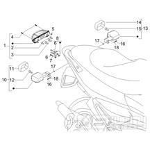 6.04 Zadní světlo a blinkry - Gilera Runner 125 VX 4T 2005-2006 (ZAPM46100)