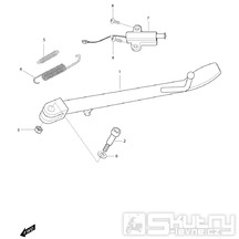 31 Boční stojan a spínač bočního stojanu - Hyosung GV 650i E