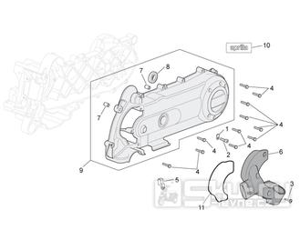 29.41 Kryt variátoru - Scarabeo 100 4T E3 2010-2012 (ZD4VAA00..., ZD4VAC00...)