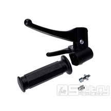 Brzdová páčka s rukojetí a držákem Domino černá pro Piaggio, Vespa Ciao, Bravo, Si -1988