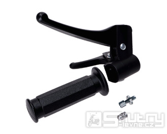 Brzdová páčka s rukojetí a držákem Domino černá pro Piaggio, Vespa Ciao, Bravo, Si -1988