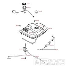 F10 Nádrž / Palivový kohout - Kymco Agility 125 City