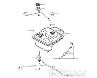 F10 Nádrž / Palivový kohout - Kymco Agility 125 City