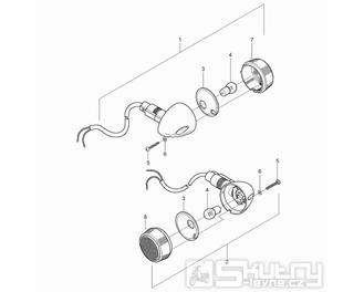 23 Přední blinkry - Hyosung GV 250 Aquila