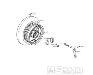 F08 Zadní kolo s brzdou - Kymco Agility 50 4T