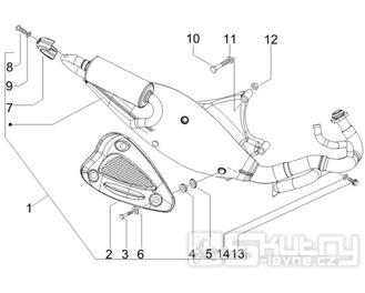 1.42 Výfuk - Gilera Runner 50 SP -SC- 2006 (ZAPC461000)