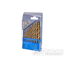 Sada spirálových vrtáků HSS 1,5–6,5 mm, 13 kusů