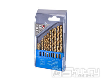 Sada spirálových vrtáků HSS 1,5–6,5 mm, 13 kusů