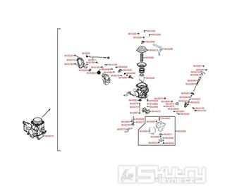 E10 Karburátor kompletní - Kymco UXV 500