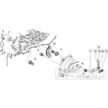 1.20 Elektrický startér motoru, nakopávací páka - Gilera Runner 50 SP 2007 (ZAPC461000)